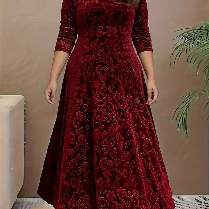Evadne | Elegantti Kuvioitu Maksimekko