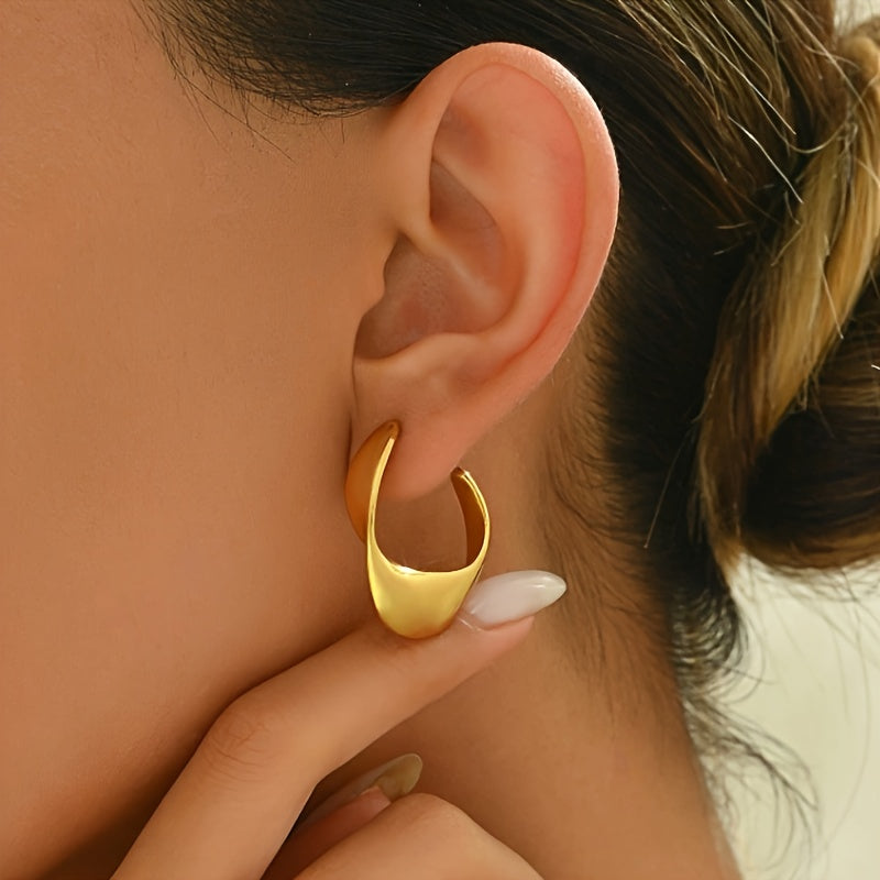 Ffion Crescent Hoop Korvakorut | Kulta