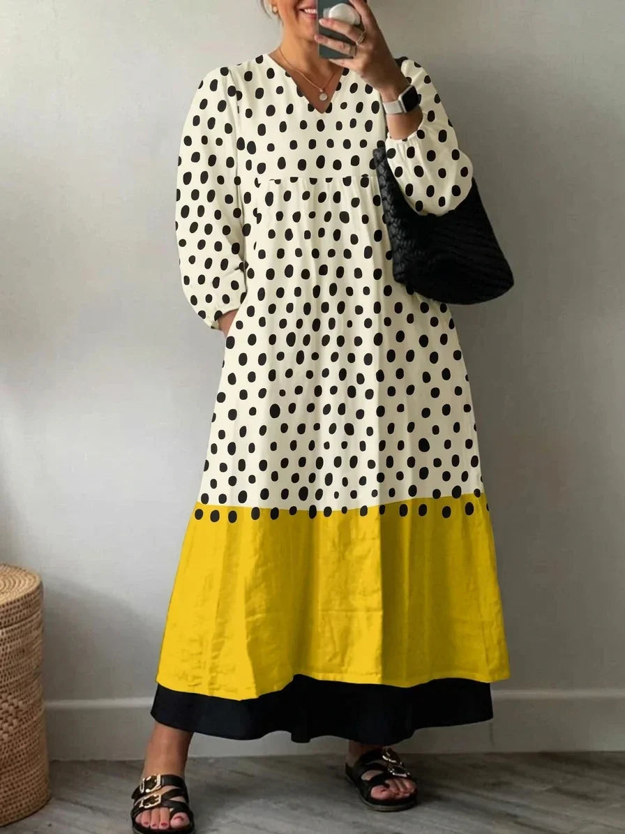 Elegantti Painettu Mekko Anna