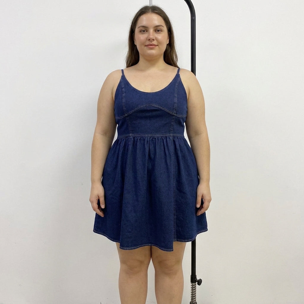 Jessamine Denim Flared Dress