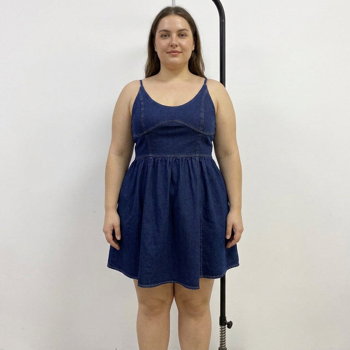 Jessamine Denim Flared Dress