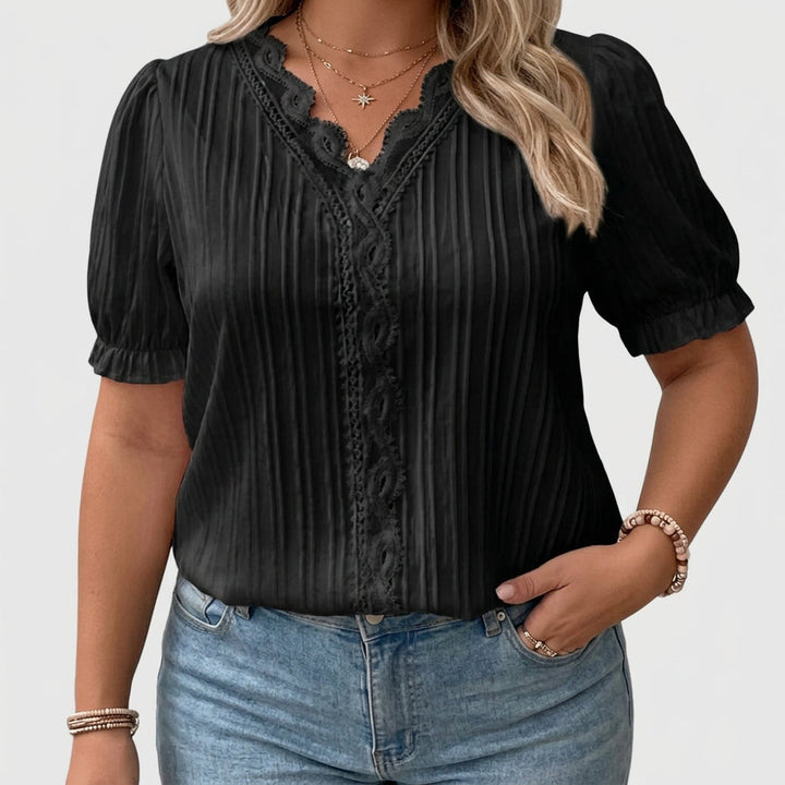 Cecily | Elegantti V-kaula-aukkoinen Paita
