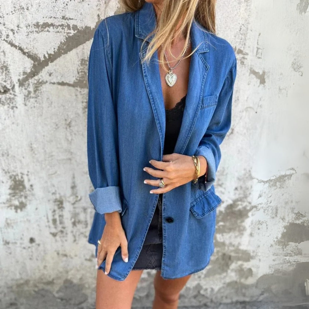 Sarah | Vaivaton Denim Blazer