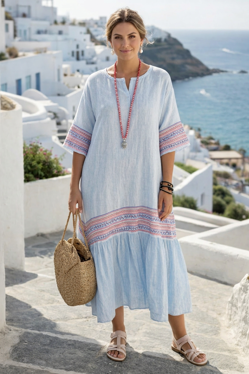 Ysolde | Breezy Coastal Midi Maxi Dress