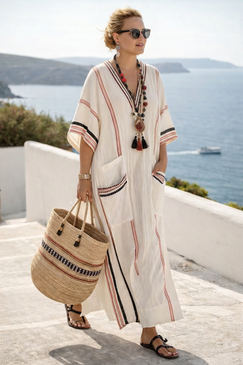 Romaine | Lämmin Rannikko Boho Maxi Mekko