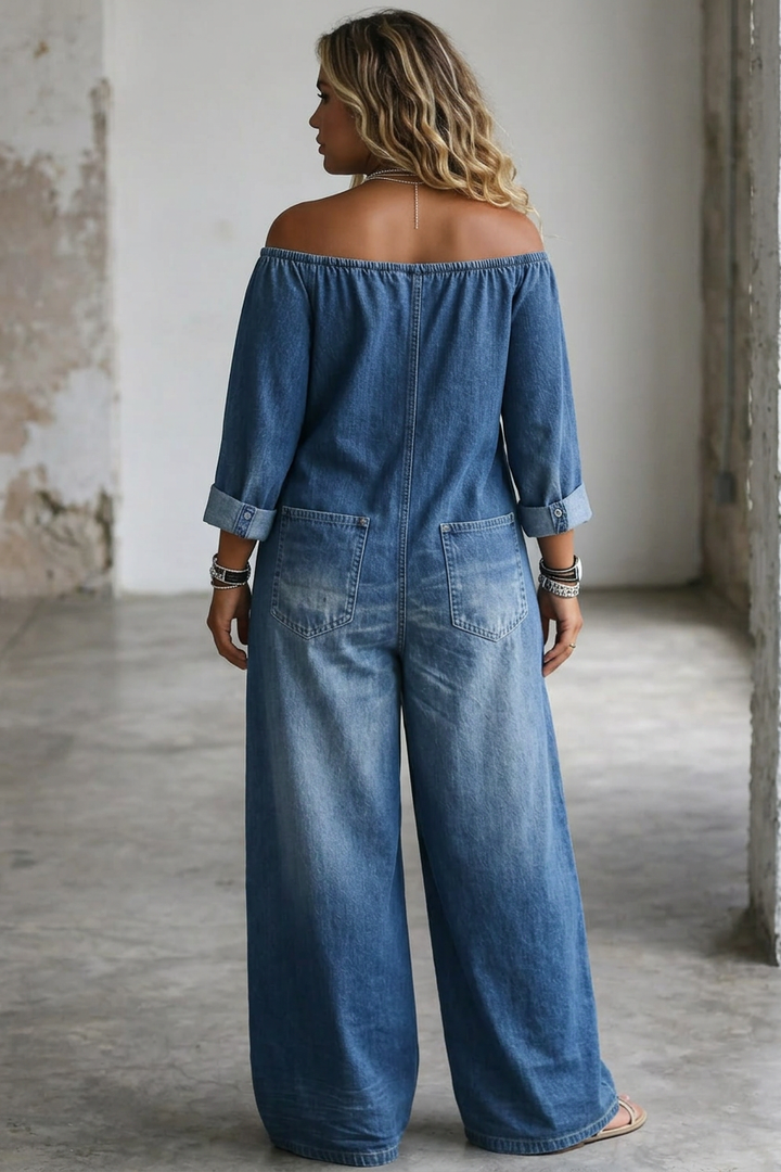 Zelda | Olkaimeton Pitkähiha Jumpsuit