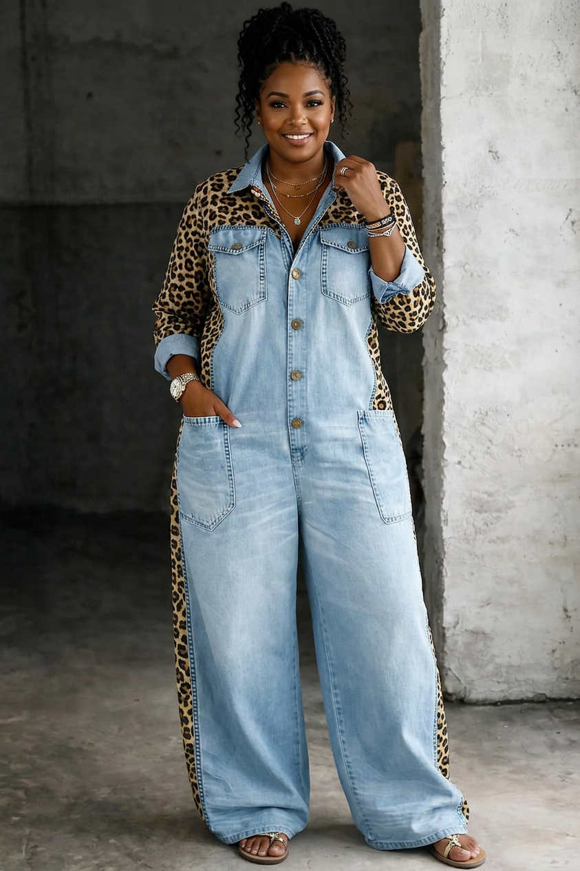 Halcyon | One Piece Denim Shirt Jumpsuit