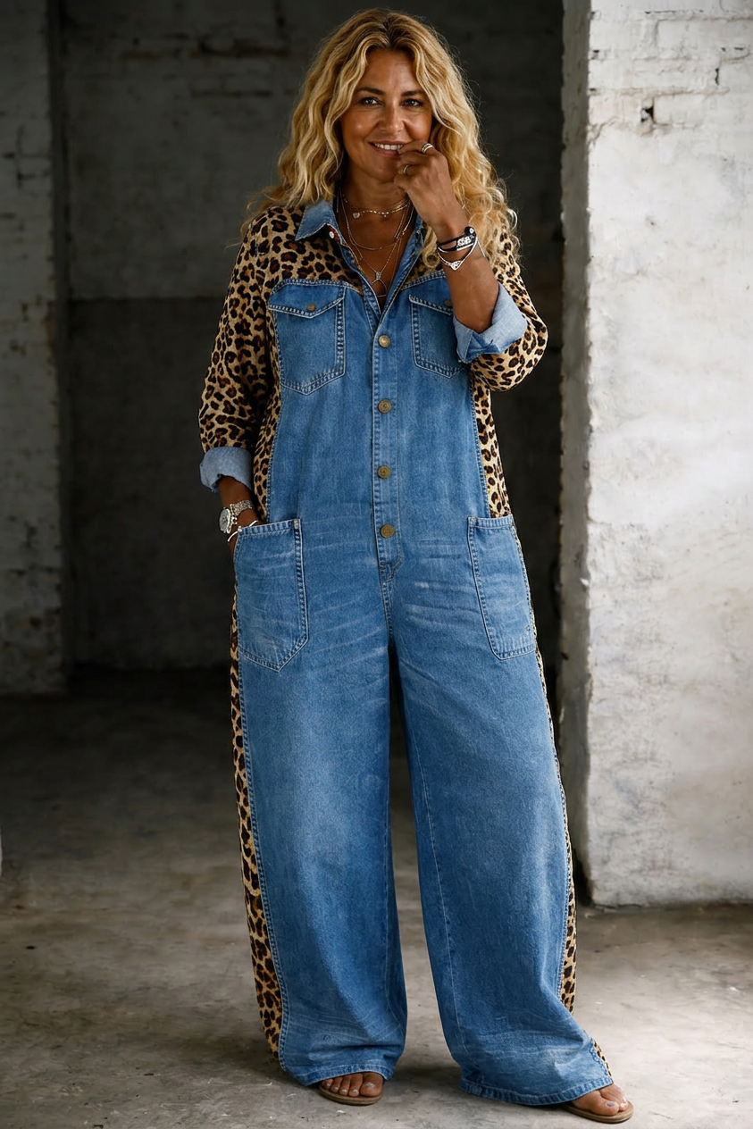 Halcyon | One Piece Denim Shirt Jumpsuit