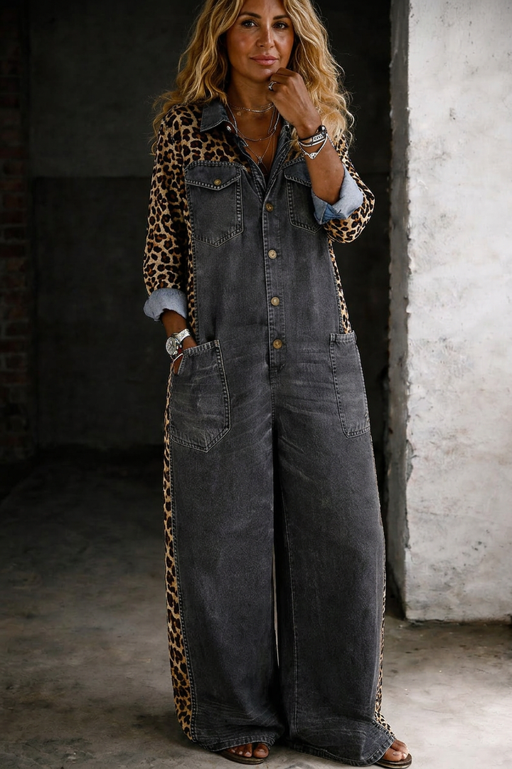 Halcyon | One Piece Denim Shirt Jumpsuit