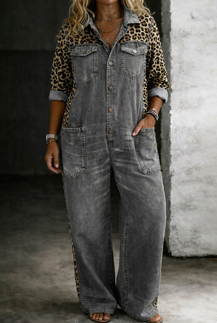 Halcyon | One Piece Denim Shirt Jumpsuit