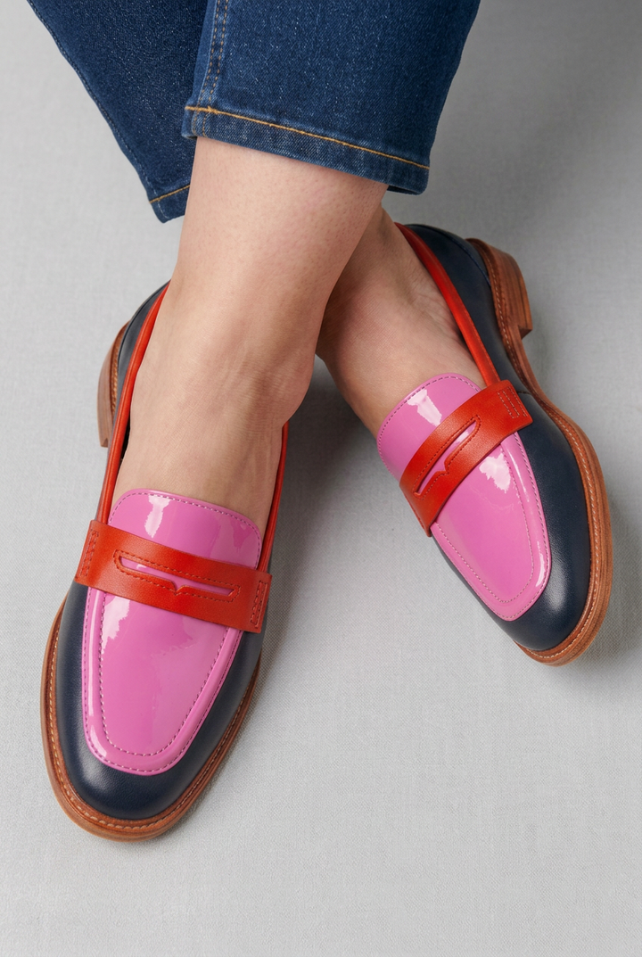 Elara | Elegantit väriblokki loaferit