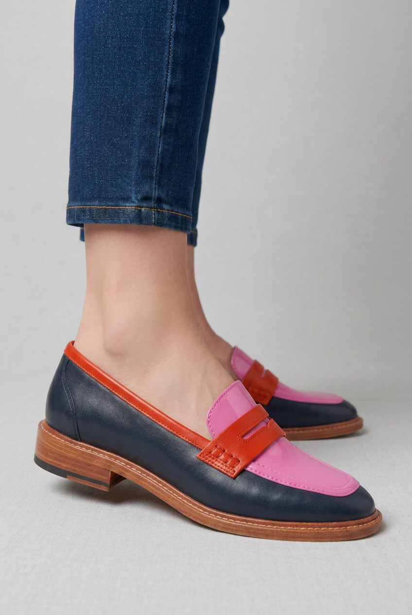 Elara | Elegantit väriblokki loaferit