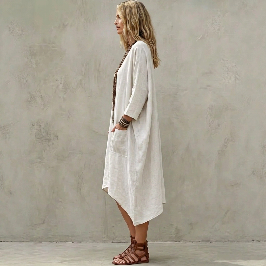 Elara | Rentouttava Epäsymmetrinen Kaftan-mekko