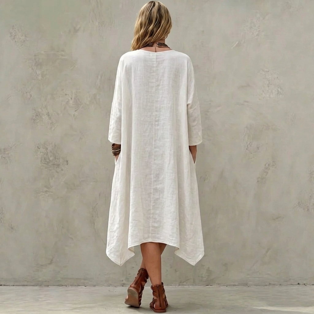 Elara | Rentouttava Epäsymmetrinen Kaftan-mekko