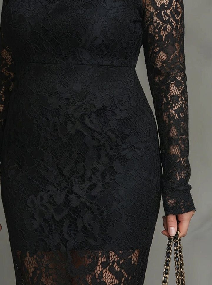 Alma | Elegantti pitsinen fishtail-maksimekko