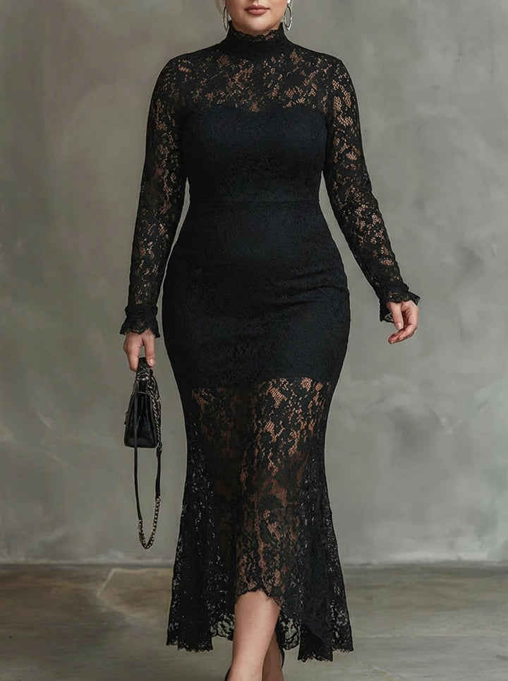 Alma | Elegantti pitsinen fishtail-maksimekko