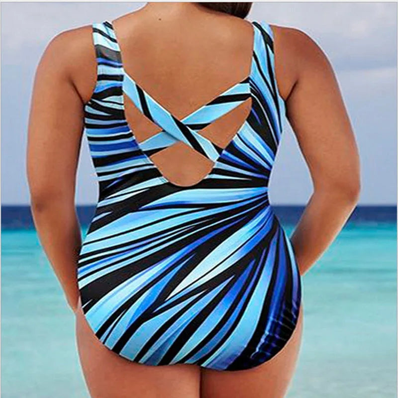 Wanda | Raidallinen push-up monokini naiselliseen kesäilmeeseen