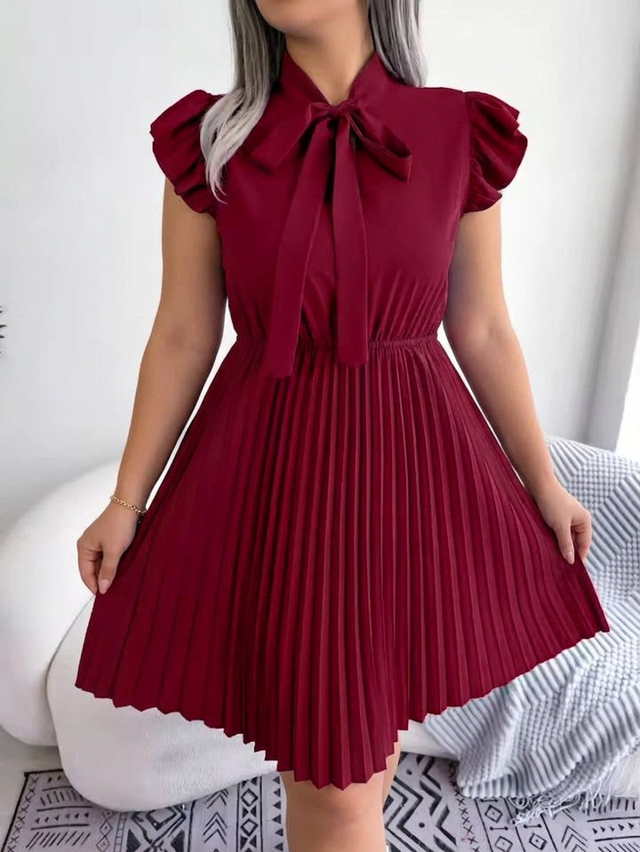 Sabine | Solmio Pleatattu Midi Mekko