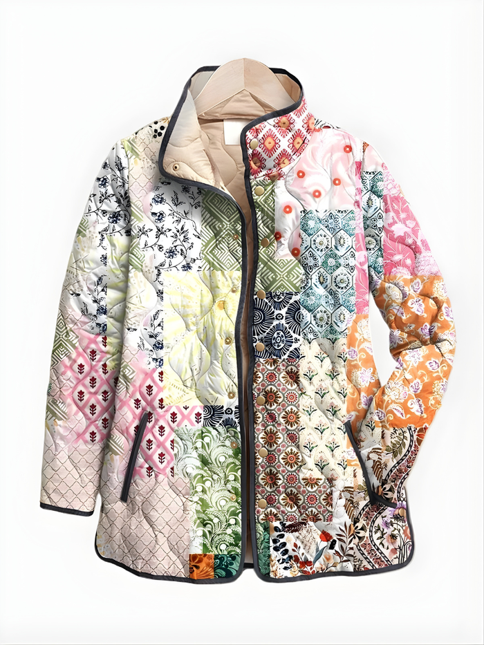 Patchwork-tikkitakki Kukkakuosein