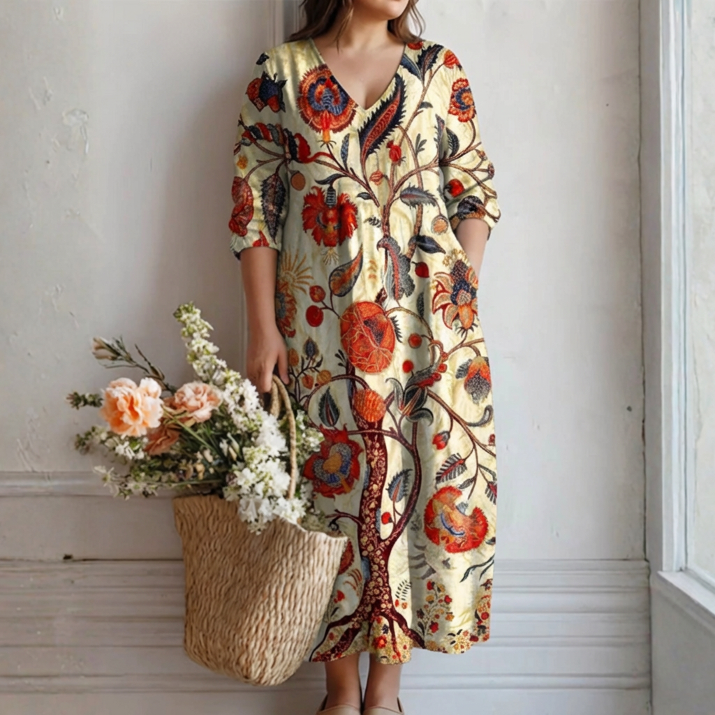 Fleur - Boheemi Kukallinen Mekko