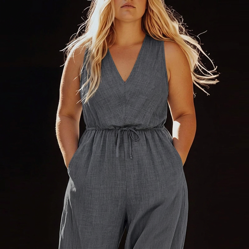 Lark – Rento Olkaimeton Kiristysnyörillä Varustettu Taskujumpsuit