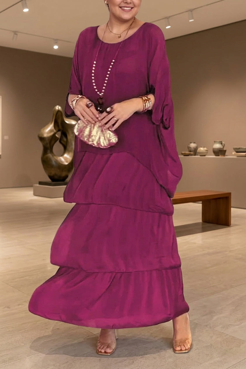 Irina Kerroksellinen Mekko - Skarlet