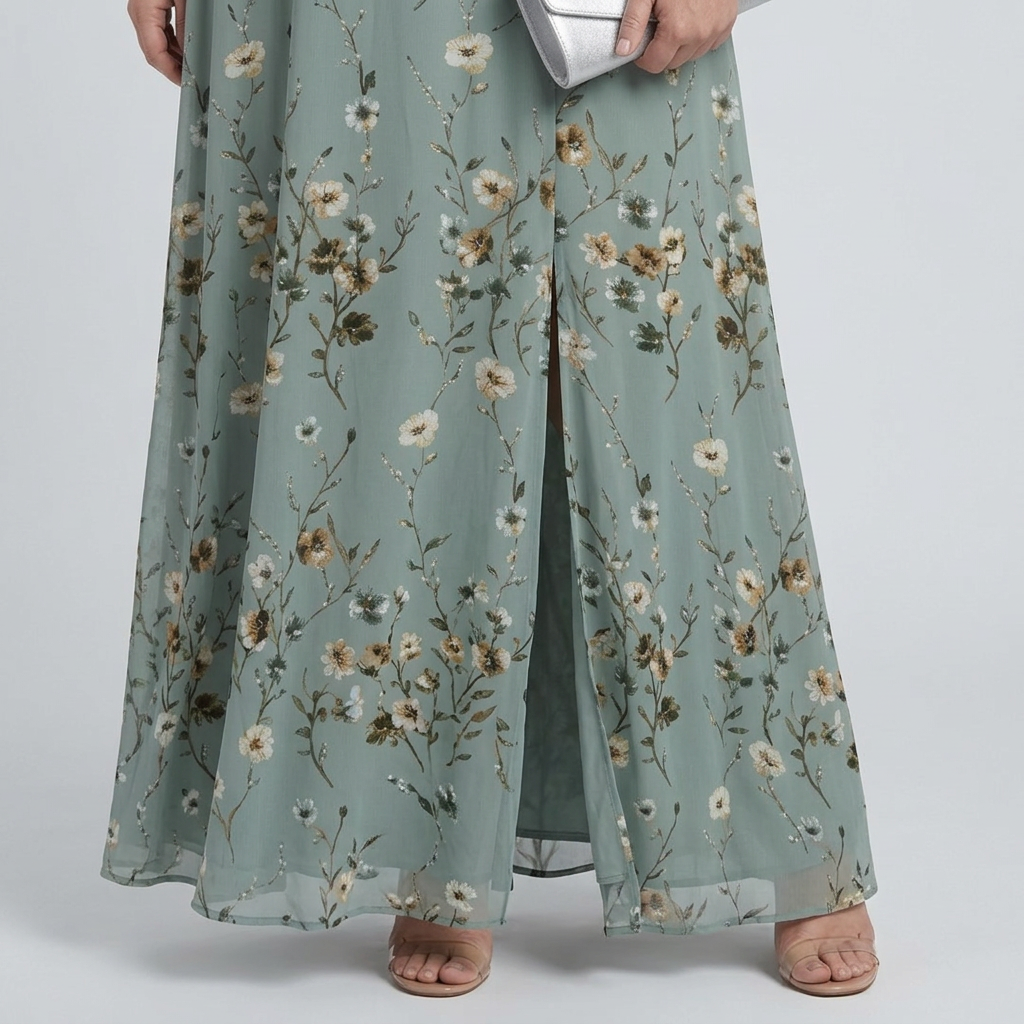 Ottilie | Halterneck Bloom Flow Maxi Mekko