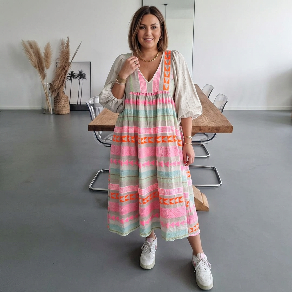 Naomi - Mukava Boho-mekko