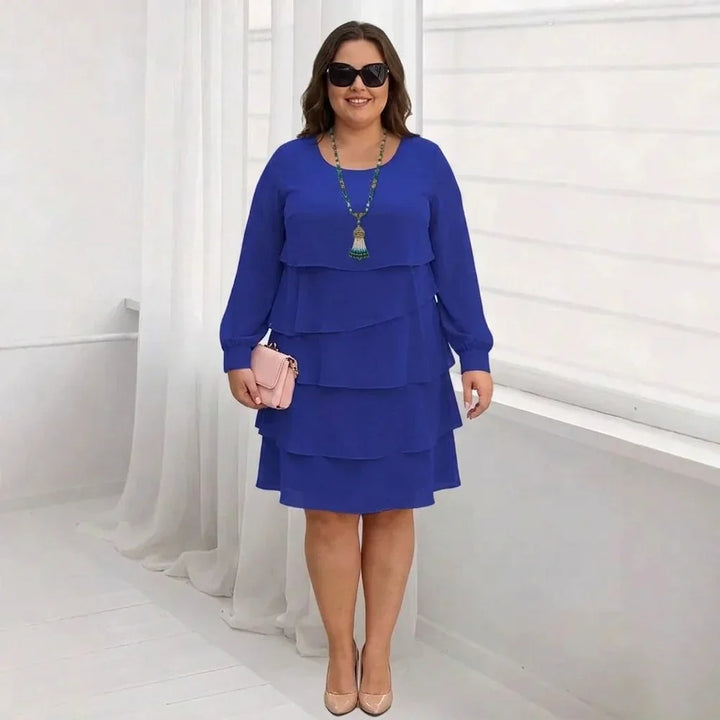 Anaïs | Elegantti Mukavuus Rypytys Mekko Pitkät Hihat
