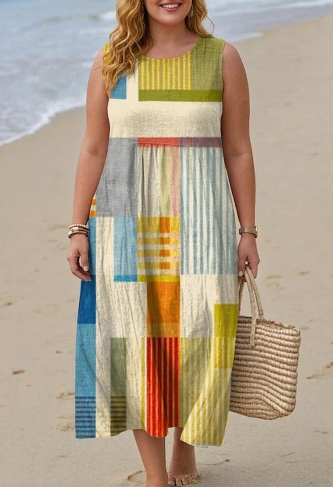 Lark Geometrinen Midi Mekko