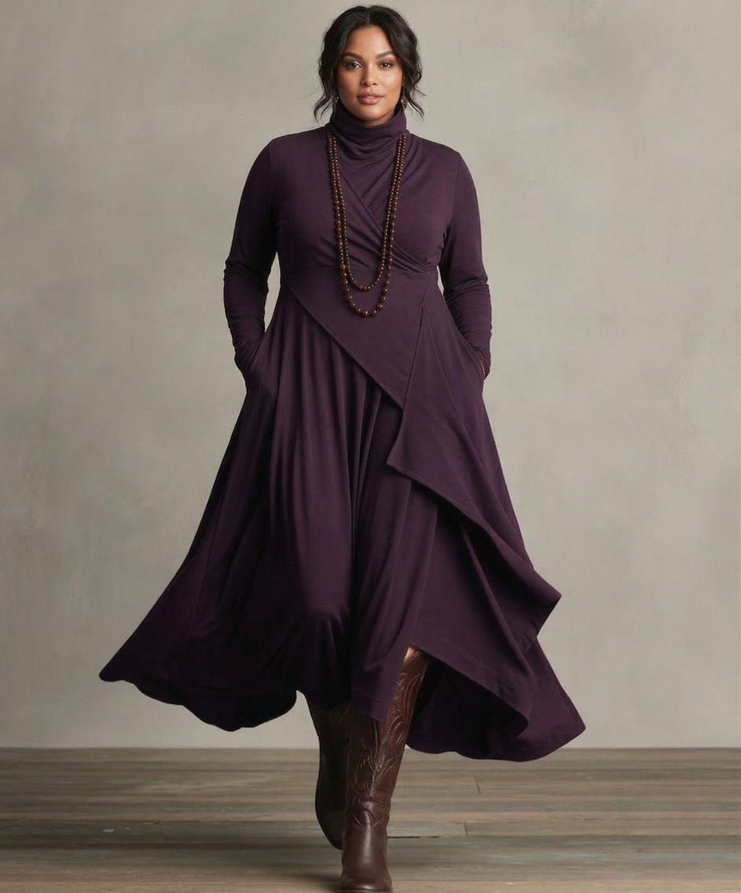 Kaia | Elegantti Draped Mekko