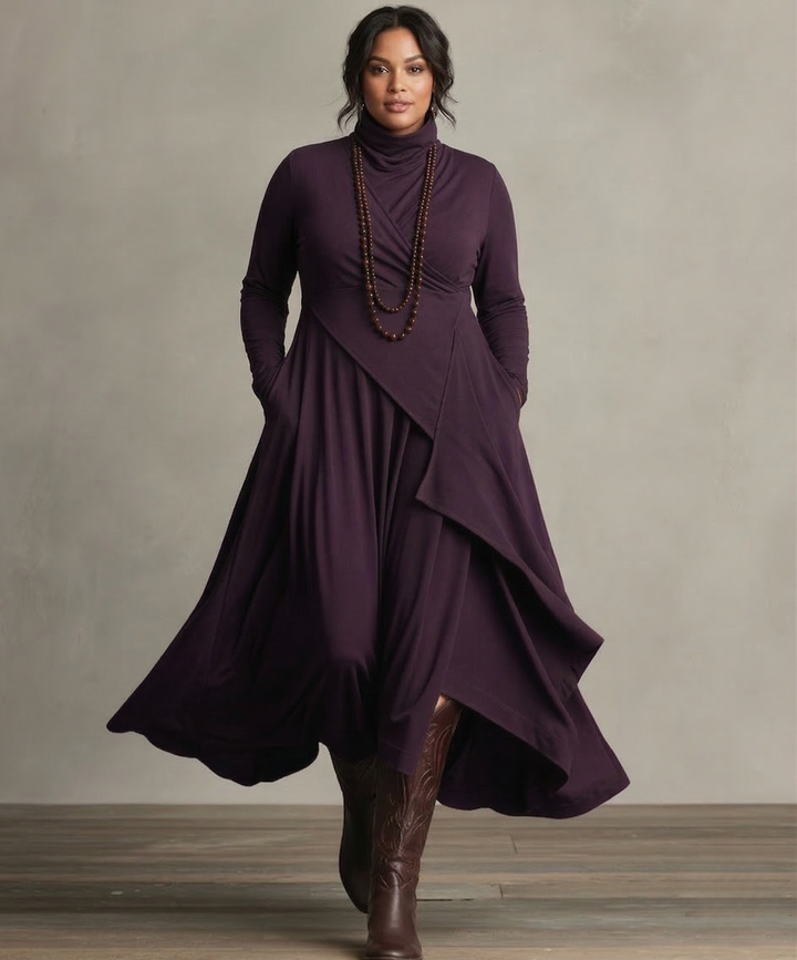 Kaia | Elegantti Draped Mekko