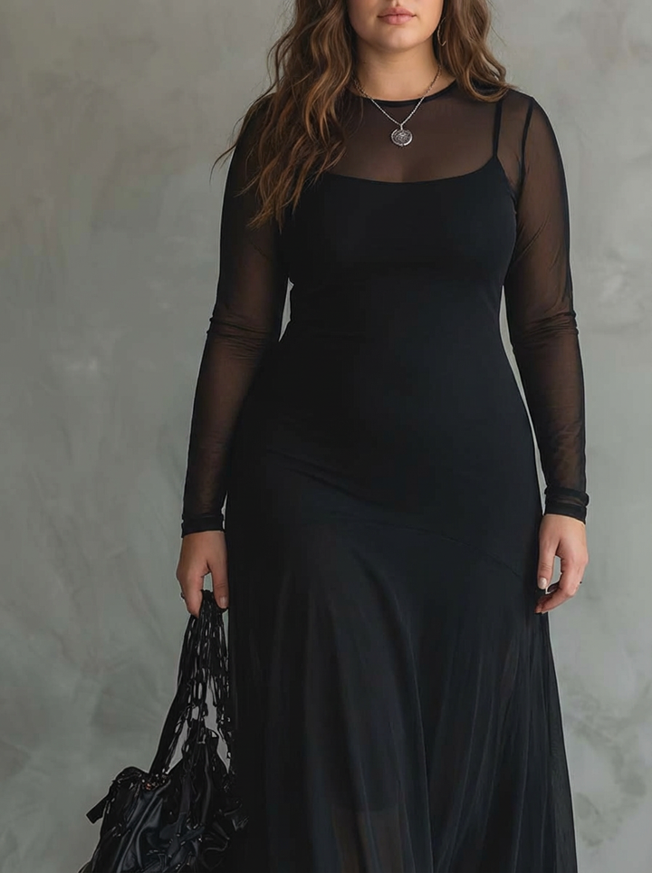 OPALINE | LOOSE-FIT TULLE MAXI MEKKO