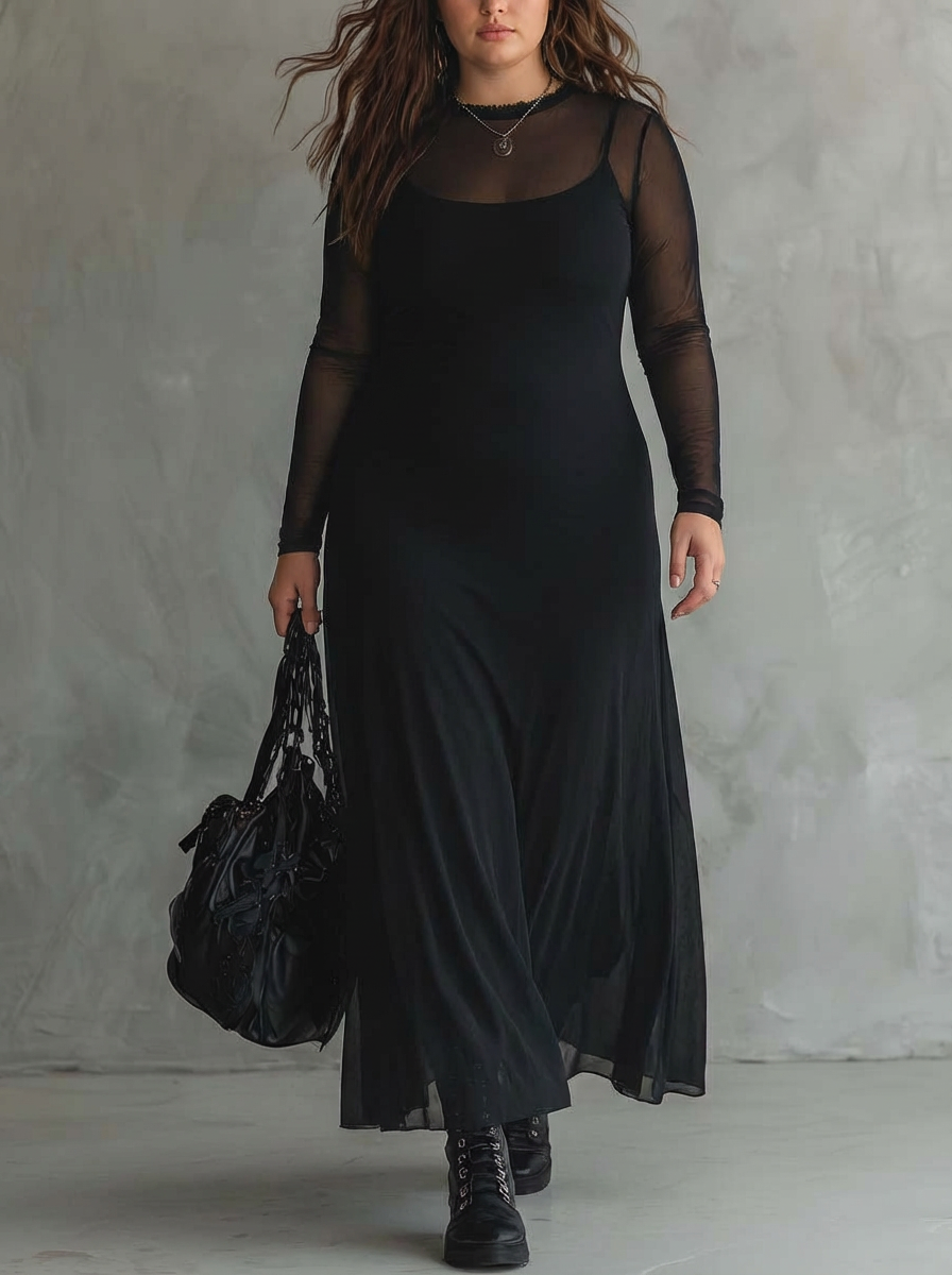 OPALINE | LOOSE-FIT TULLE MAXI MEKKO