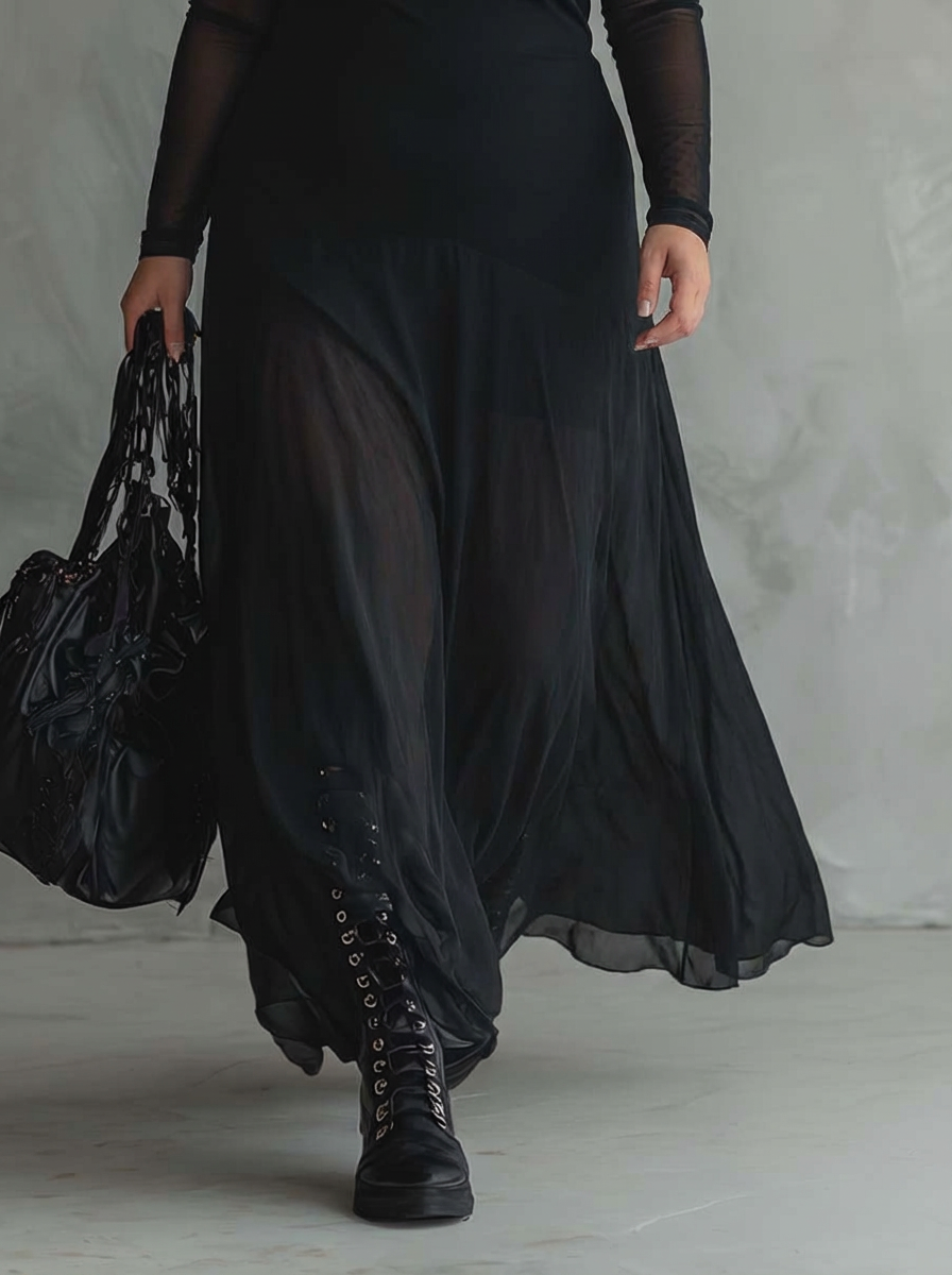 OPALINE | LOOSE-FIT TULLE MAXI MEKKO