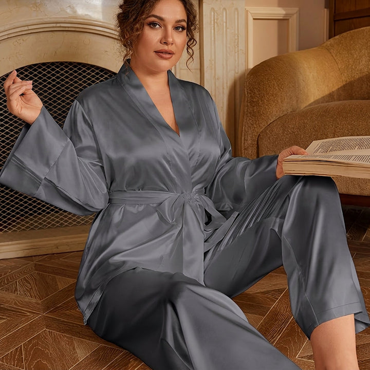 Mable | Eleganssi Kylpytakki &amp; Pyjama Setti