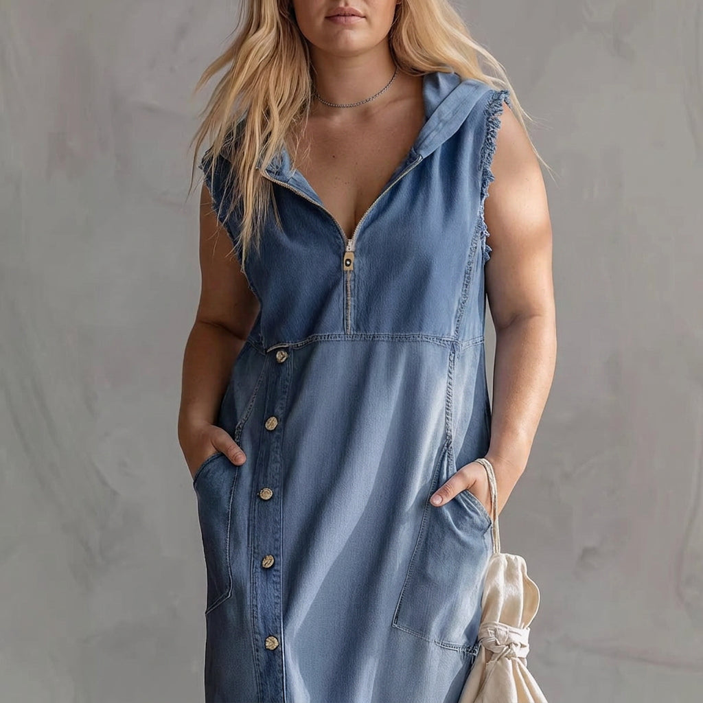 Clemence Huppu Denim Olkaimeton