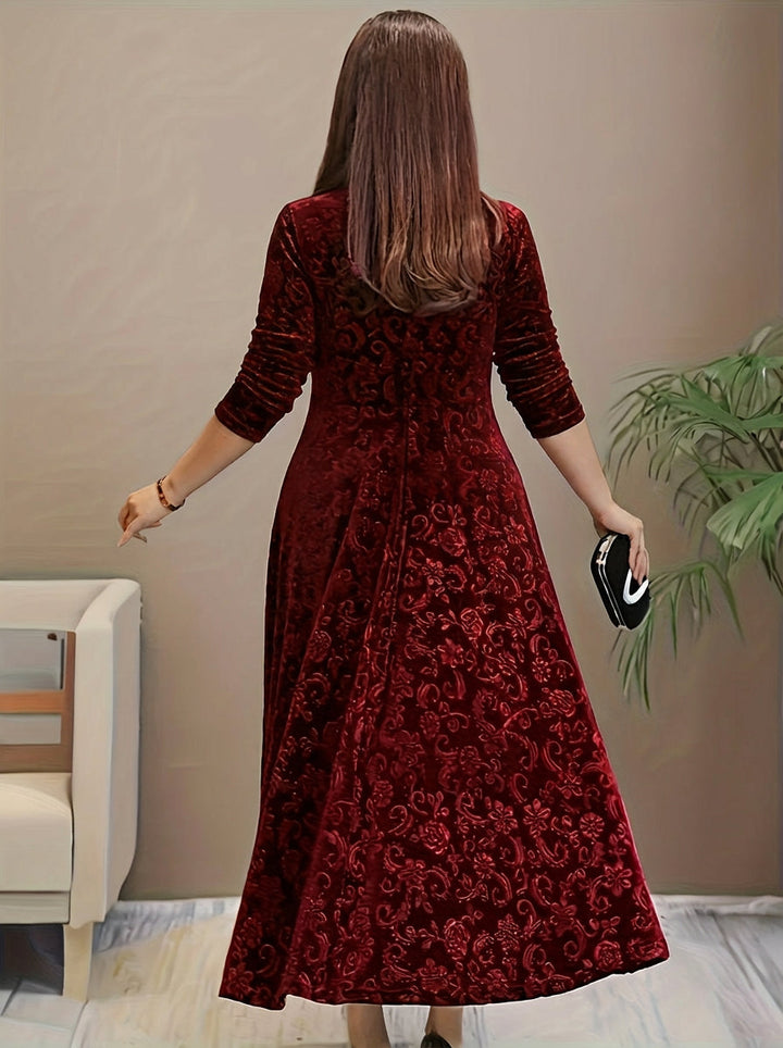 Evadne | Elegantti Kuvioitu Maksimekko