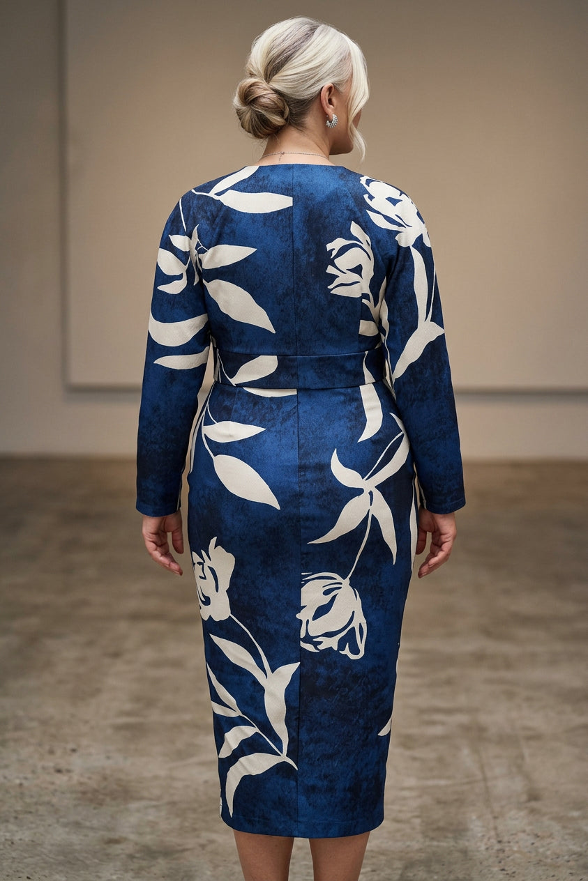 Signy | Aurinkopako Uniikki Printti Dolman Midi Mekko