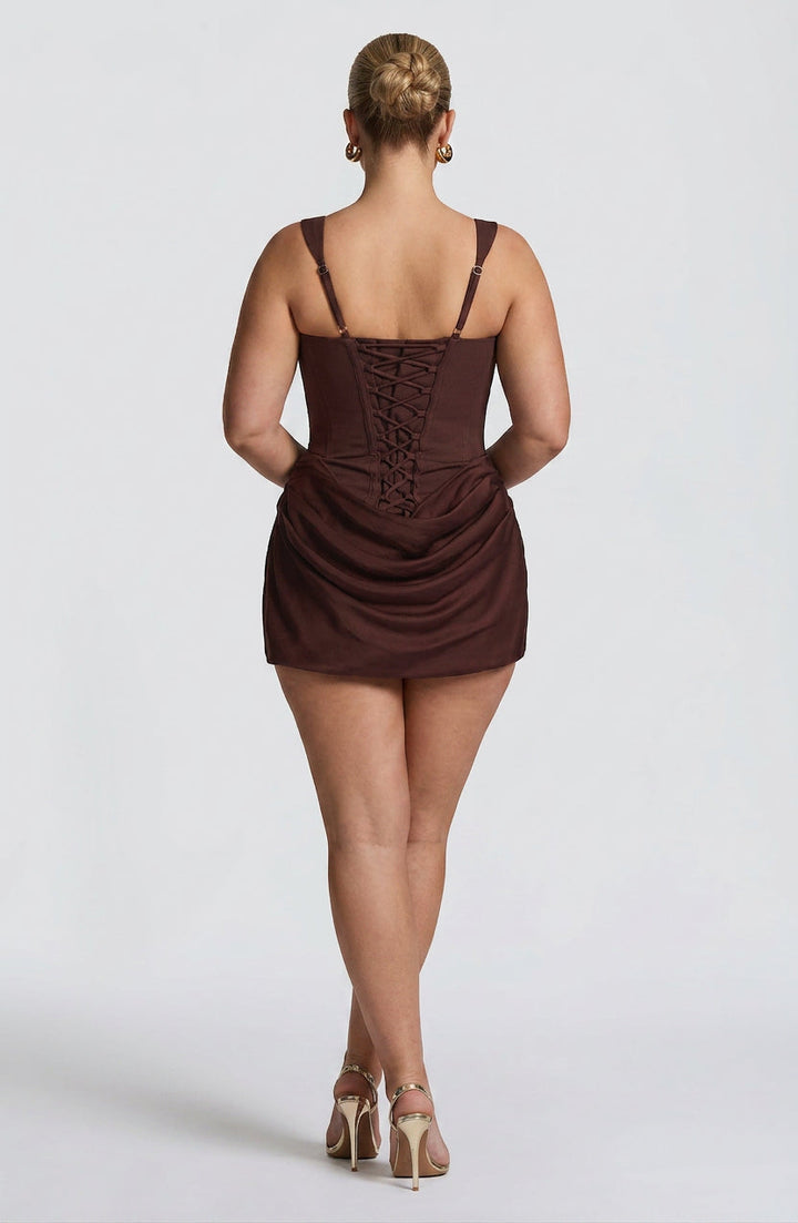 Seren Mini Mekko - Plum Brown