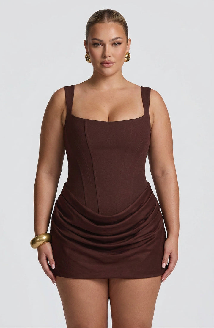 Seren Mini Mekko - Plum Brown