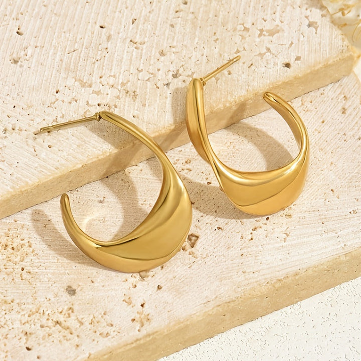 Ffion Crescent Hoop Korvakorut | Kulta
