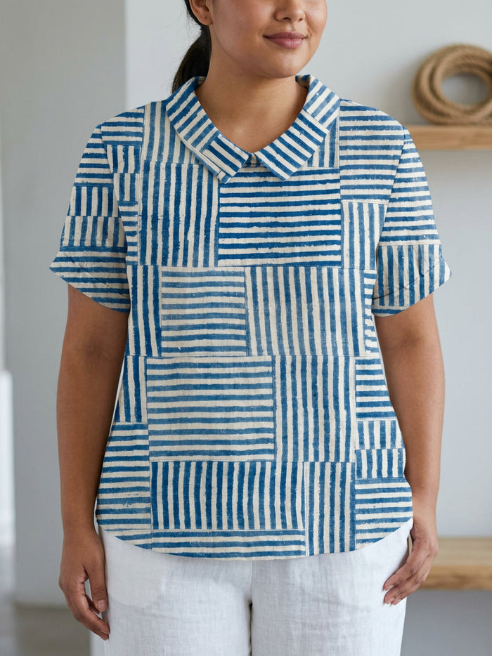 Anaïs | Raidallinen Patchwork-paita