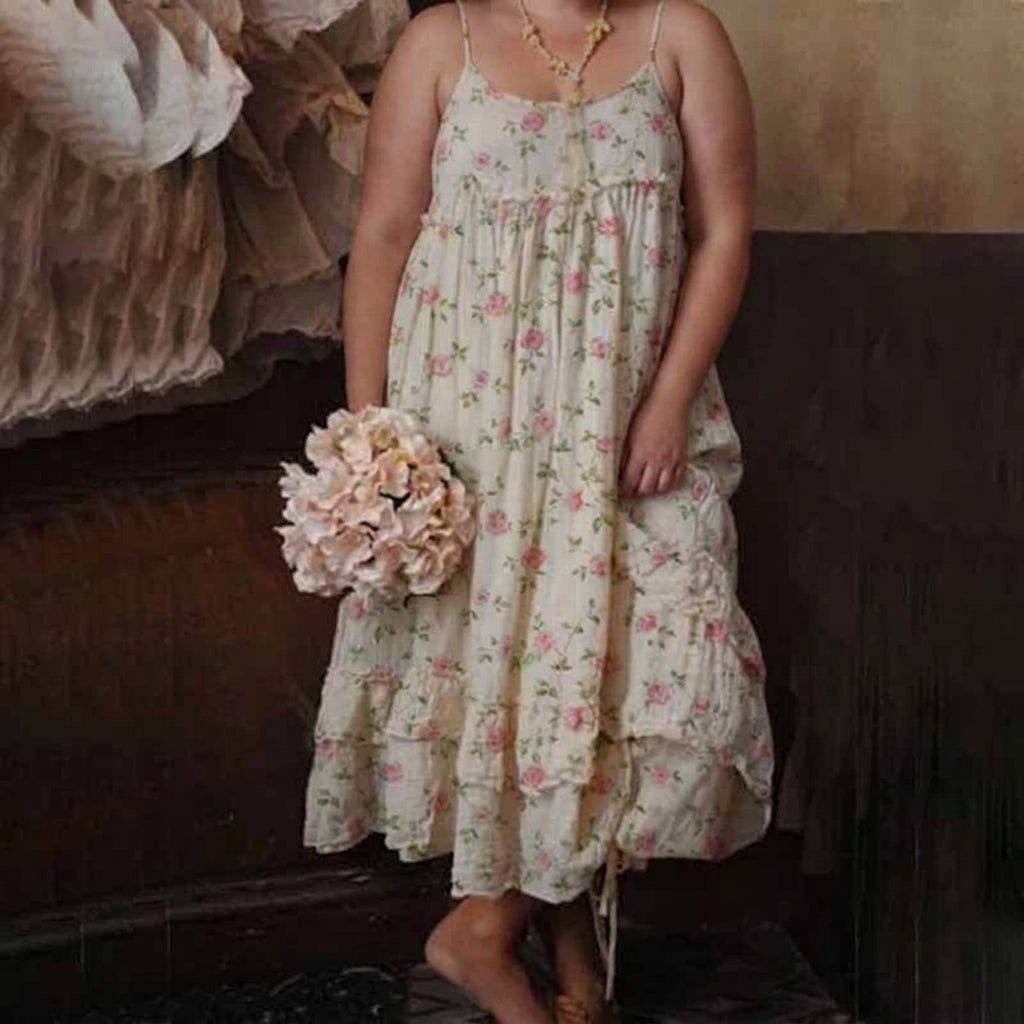 Selma Flower Maxi Dress: Vaivaton Eleganssi