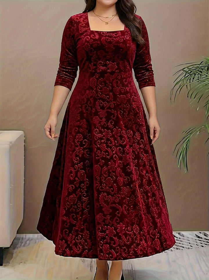 Evadne | Elegantti Kuvioitu Maksimekko