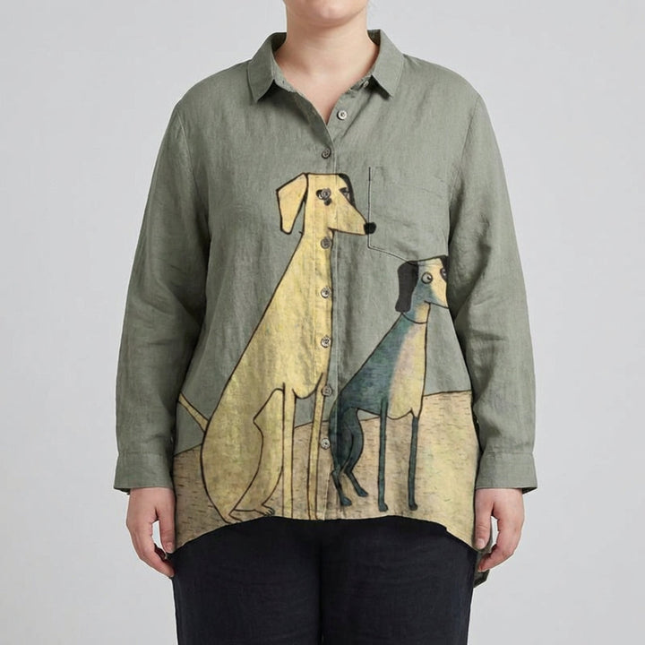 Ondine | Elegantti pellavainen kesäbluus