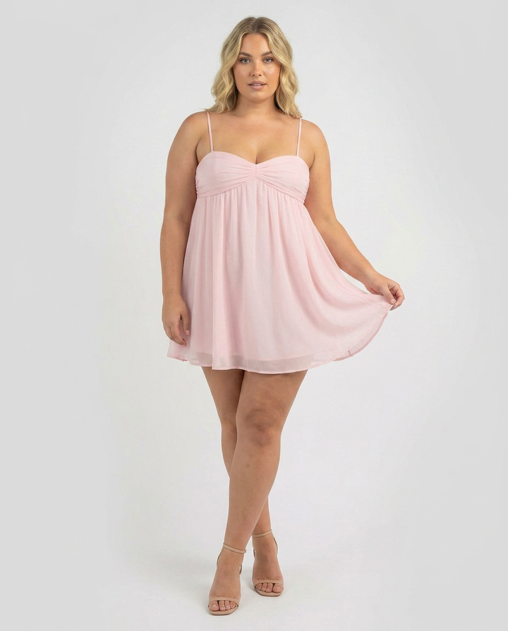 Yelena - Virtaava Babydoll Mini Mekko