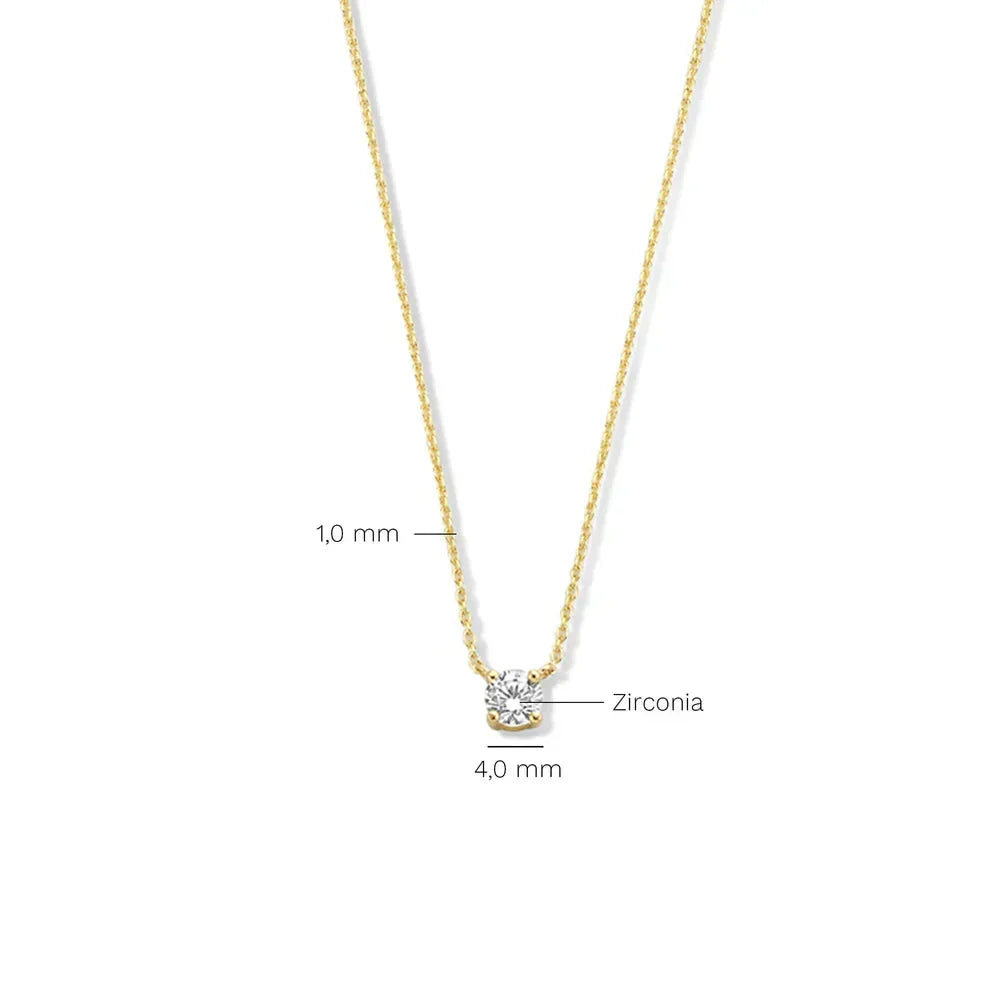 Monroe Moissanite Kivikaulaketju | Kulta