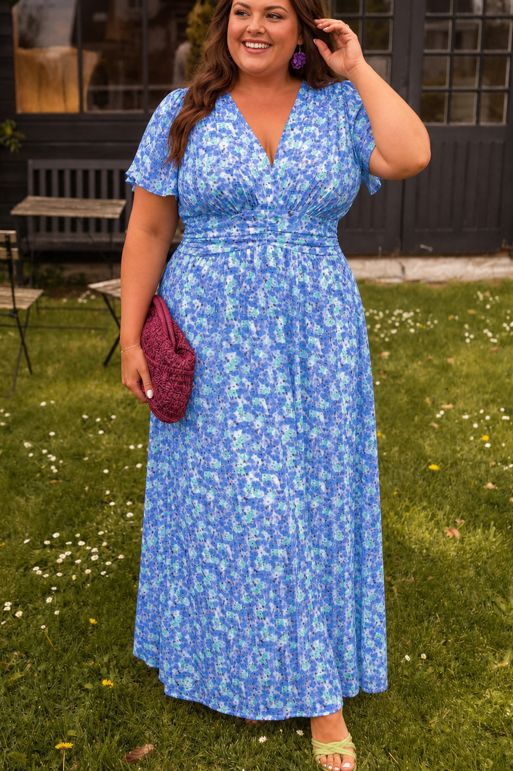 Natalie | Imarteleva Painettu Maxi Mekko