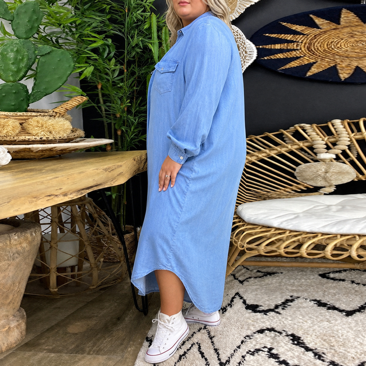 Adeline | Denim-paitamekko